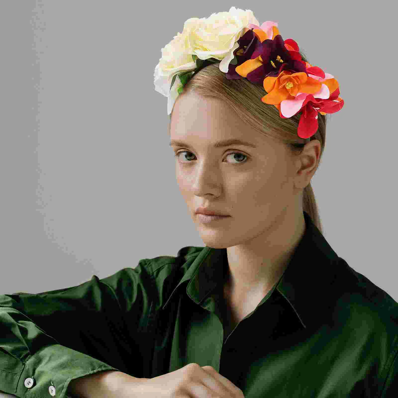 Хэллоуин бант для волос орхидея повязка на голову обручи гирлянды косплея мисс