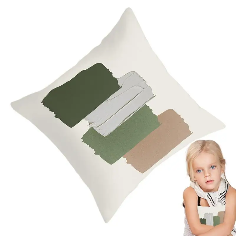 

Spring Throw Pillow Cases Simple Green Spring Farmhouse Pillowcase For Sofa 2 Pcs Farmhouse Pillow Covers For Patio Sofa Bed