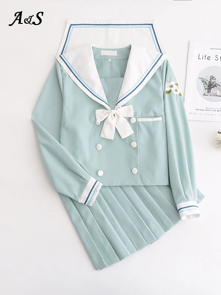 Японская школьная Униформа Anbenser стандартный костюм матросца колледжа JK базовые