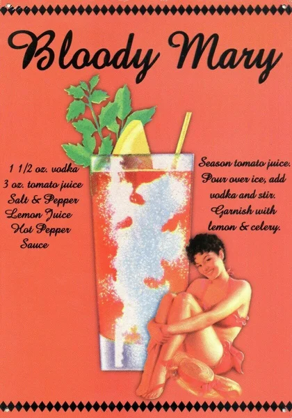 

Bloody Mary Tin Sign art wall decoration,vintage aluminum retro metal sign