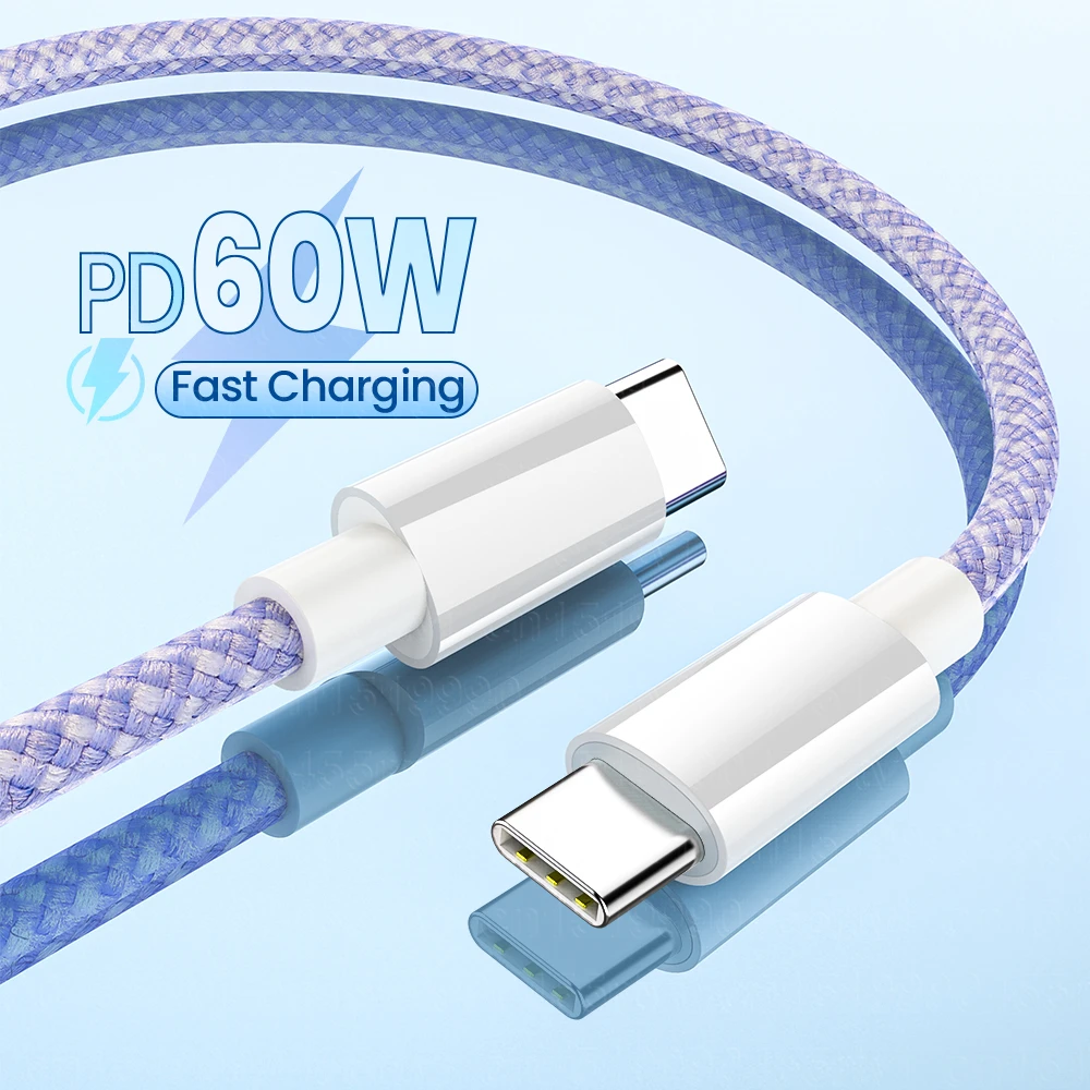 Кабель зарядный USB Type-C на C 480 Мбит/с |