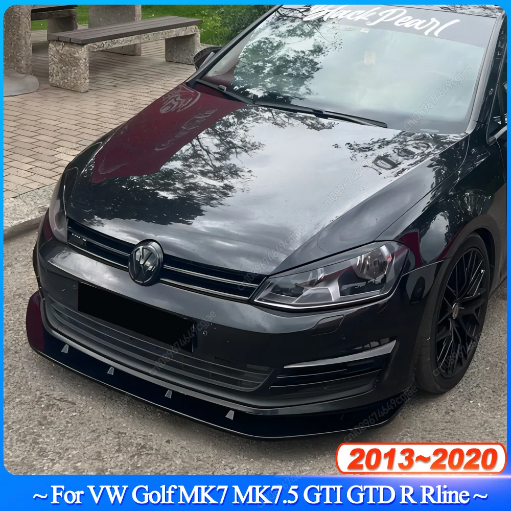 3 шт. для VW Golf 7 5 MK7 MK7.5 GTI GTD R Rline 2013-2020 передний бампер спойлер сплиттер диффузор