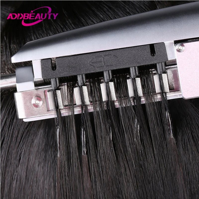 6D Hair Extension 100% Real Human Hair Extension Straight Brazlian Fusion Human Hair 2nd Generation 5 Rows 6D Human Virgin Hair