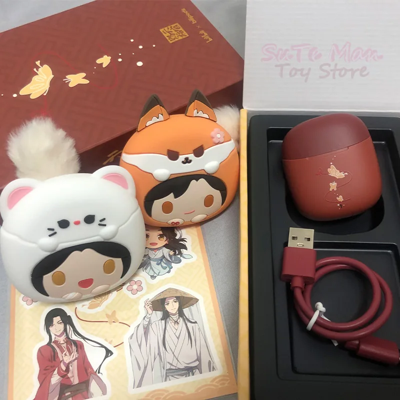 Tian Guan Ci Fu Bluetooth-гарнитура для наушников Fox Rabbit чехол Tgcf Hua Cheng Xie Lian игрушка небесное
