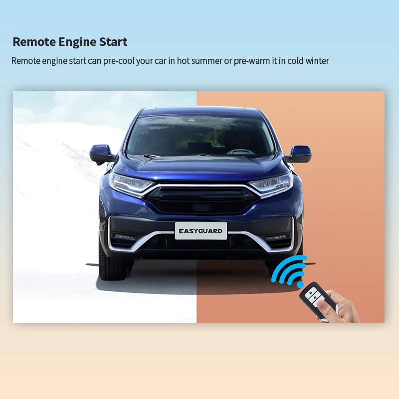 Фото EASYGUARD CANBUS Plug &Play дистанционный стартер с бесконтактным входом NFC Entry Kit для запуска ключа Honda GREIZ/VEZEL/City/Gienia DC12V №2