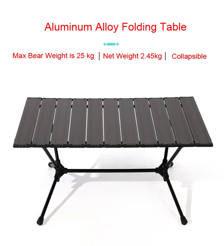 

Outdoor Camping folding Table Portable Ultralight Aluminium Alloy Folding Camp Picnic Barbecue Desk Furniture Folding Cutlery