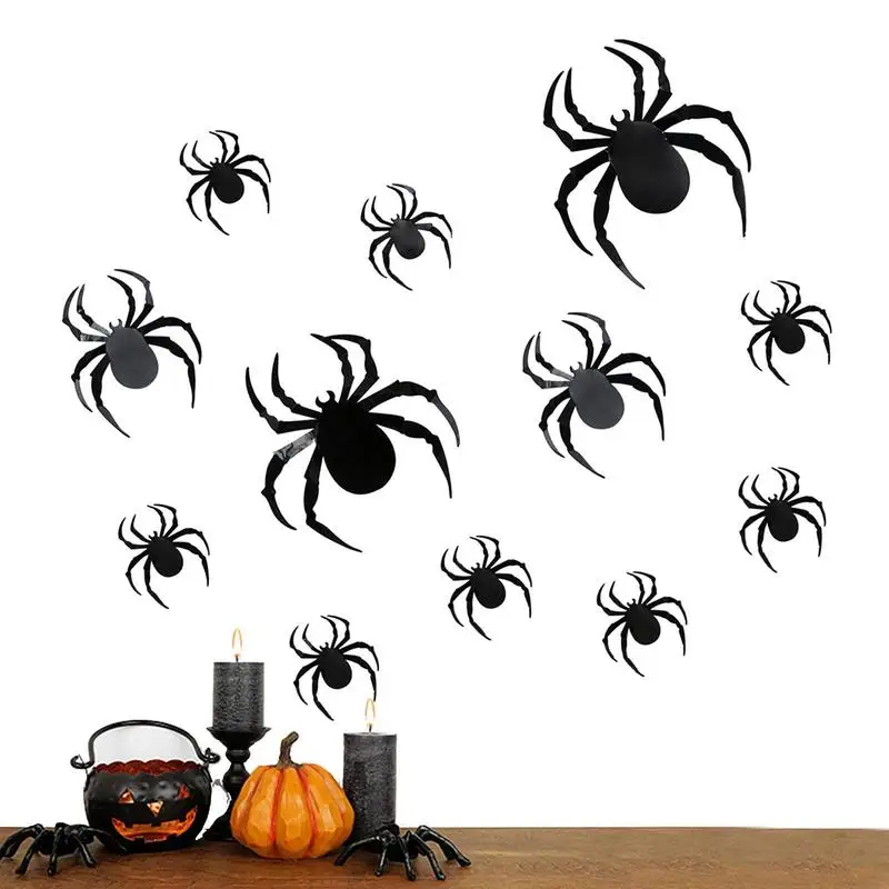 

Halloween Decorations Bat Stickers Halloween Bat Window Decoration Decorative Scary Bats Wall Decal For Bookshelves Cabinets