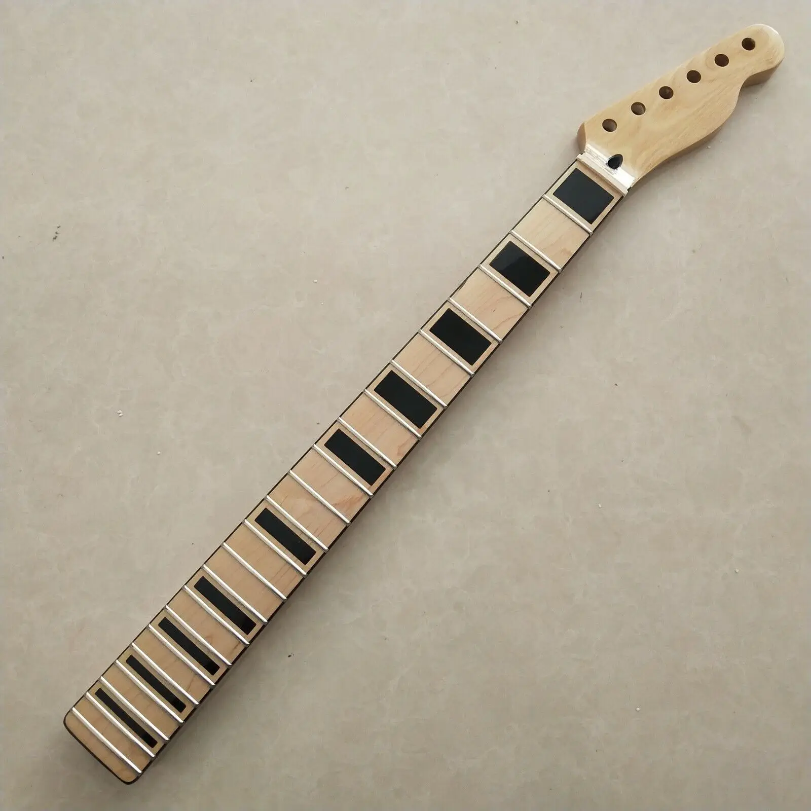 High quality Maple Guitar neck 22 fret 25.5in Maple Fretboard Black Block Inlay enlarge