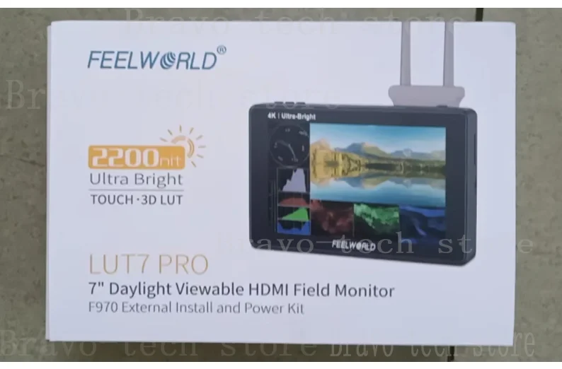 7-дюймовый сенсорный экран FEELWORLD LUT7 PRO 2200nits 3DLUT DSLR-камера полевой директор монитор