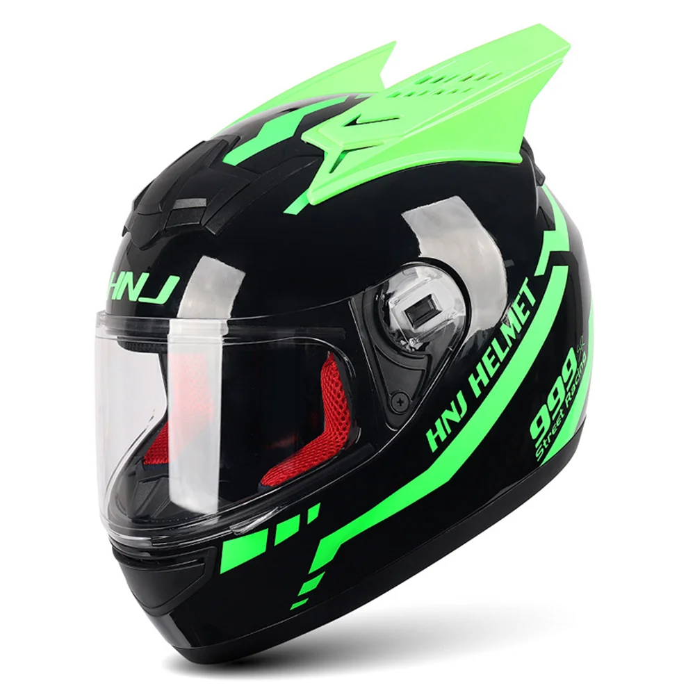 

Motorcycle Full Face Helmet Men Women ECE Certification Rider Off-road Helmet Cat Ear Casco Moto Motocross Motorbike Helmet