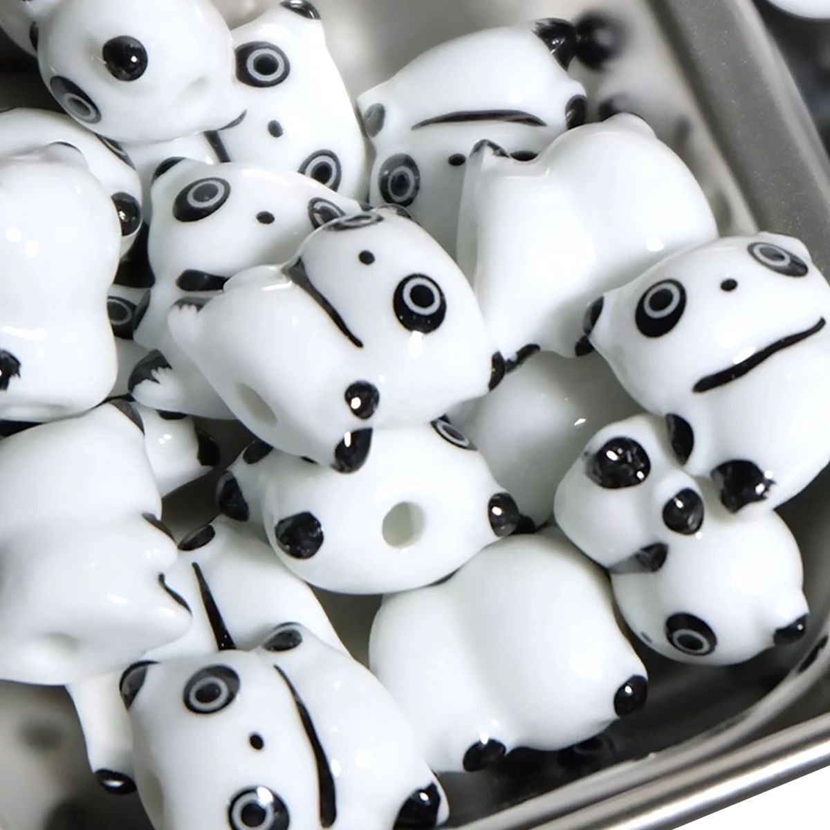 16x18 мм керамические бусины в форме танцующей панды ювелирные изделия сделай сам