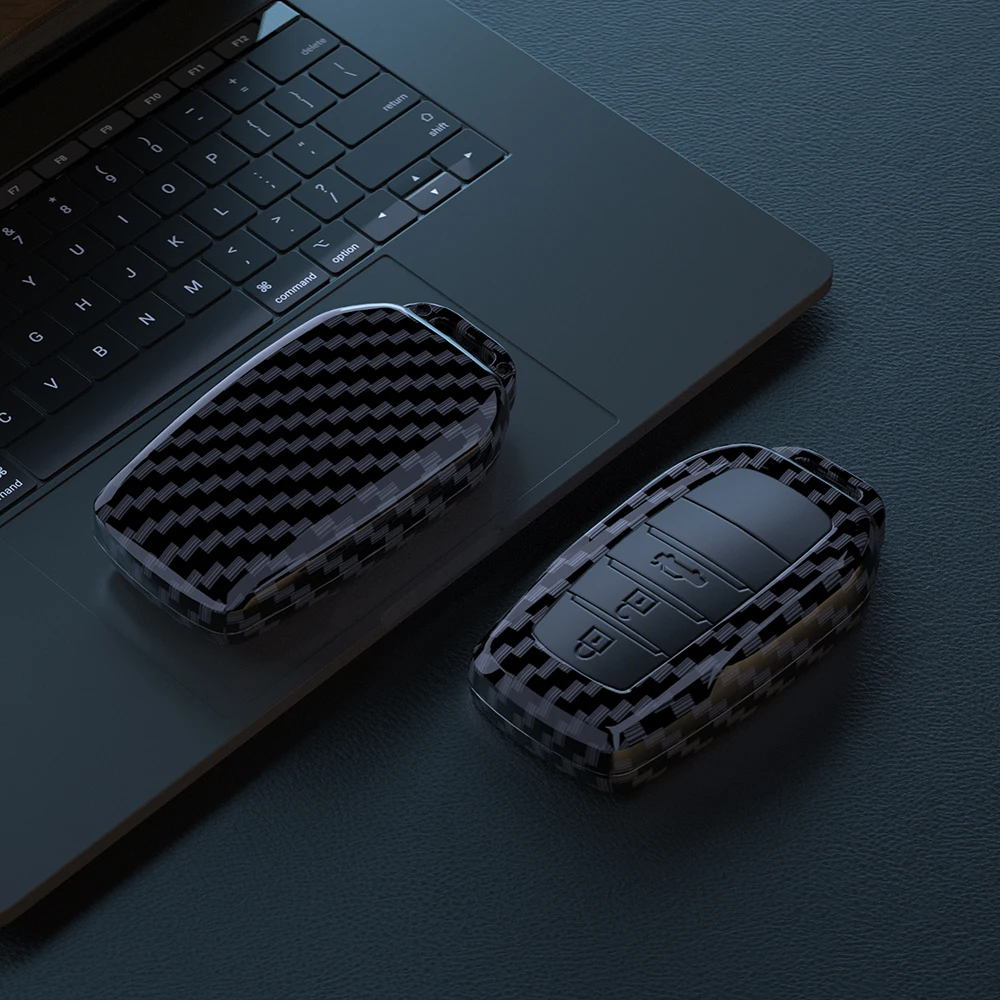 2 3 кнопочного автомобильного ключа из углеродного волокна