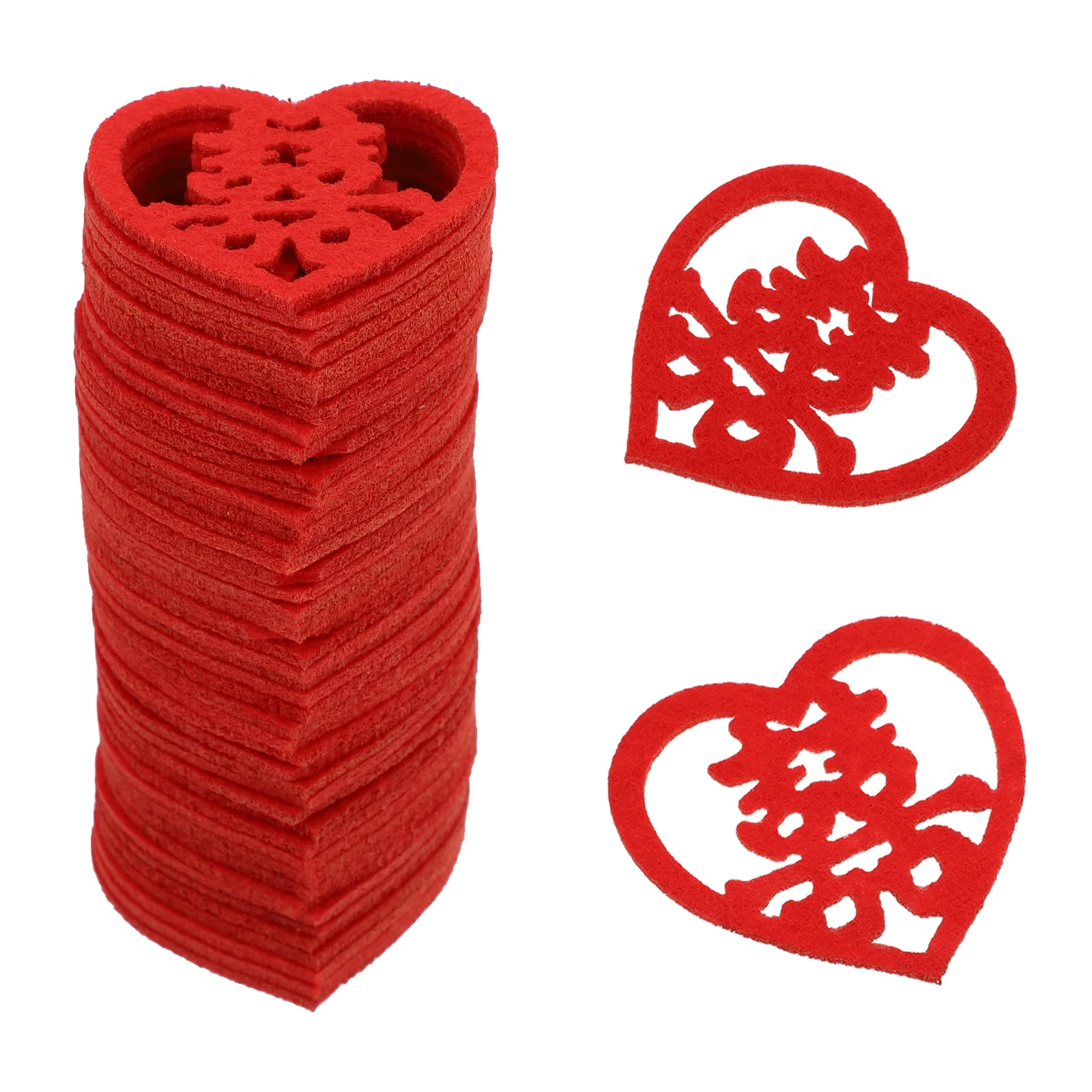 

Chinese Wedding Hi Stickers Non-woven Glass Decors for Fruit Plate and Window Decoration Red Retro Style Party Supplies