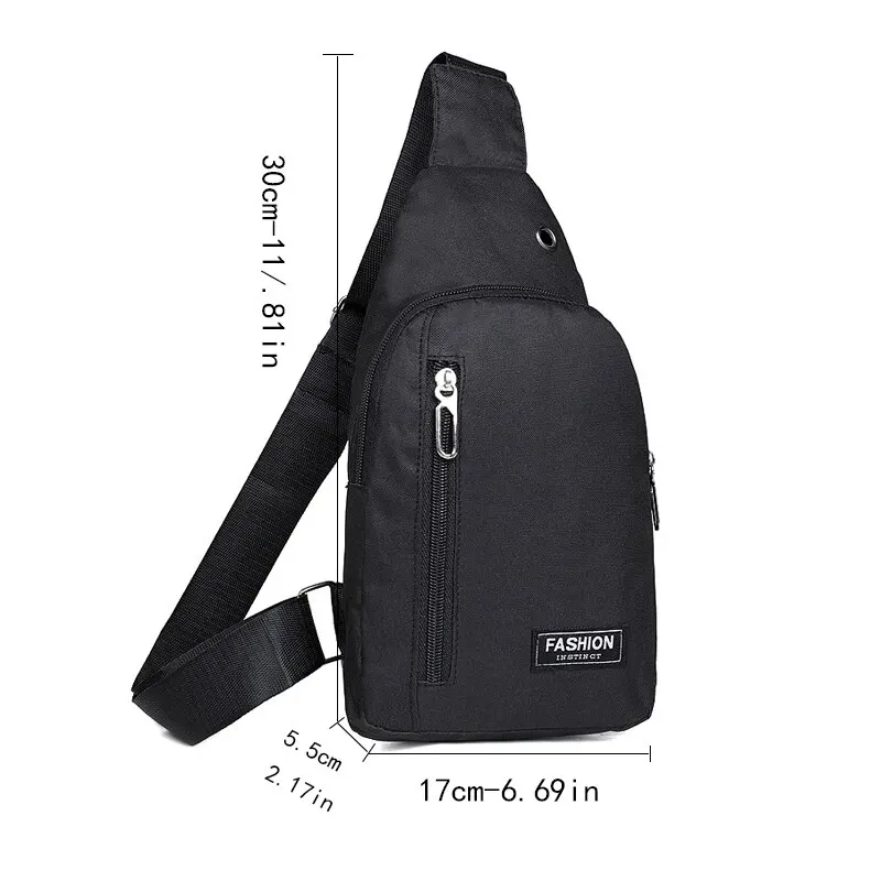 SPIDOR Chest Bag Men New Leisure Fashion Trend One Shoulder Chest Bag Outdoor Sports Multi Functional Crossbody Bag
