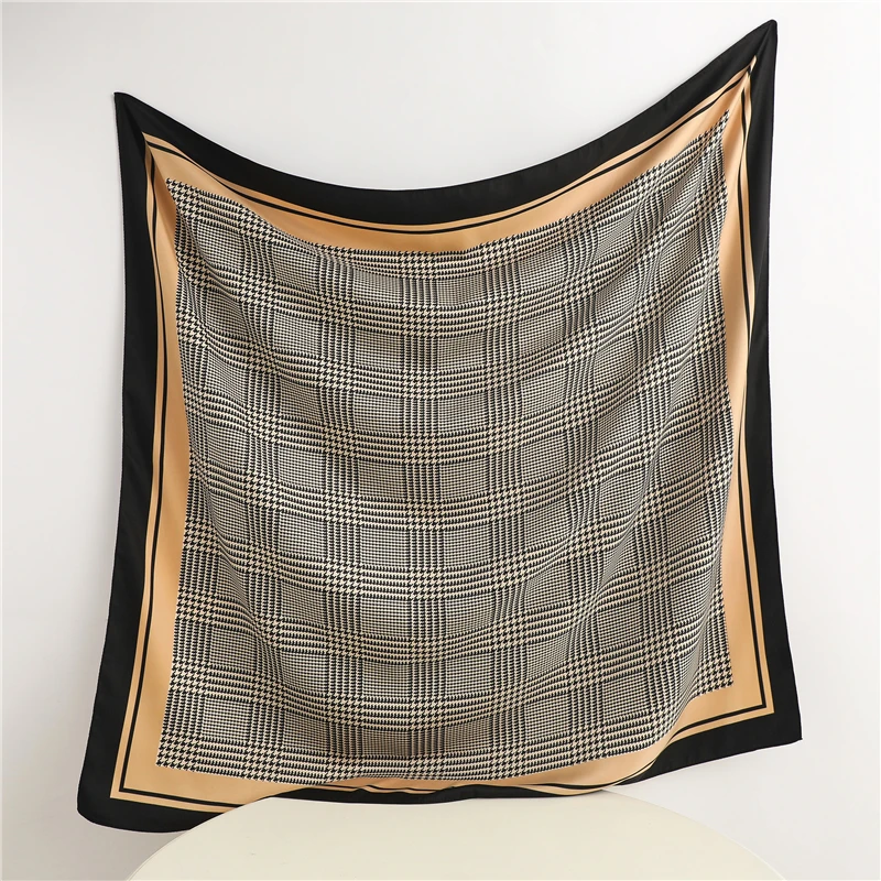 Новинка 2022 хиджаб из Твила головной платок квадратный шарф для женщин женский