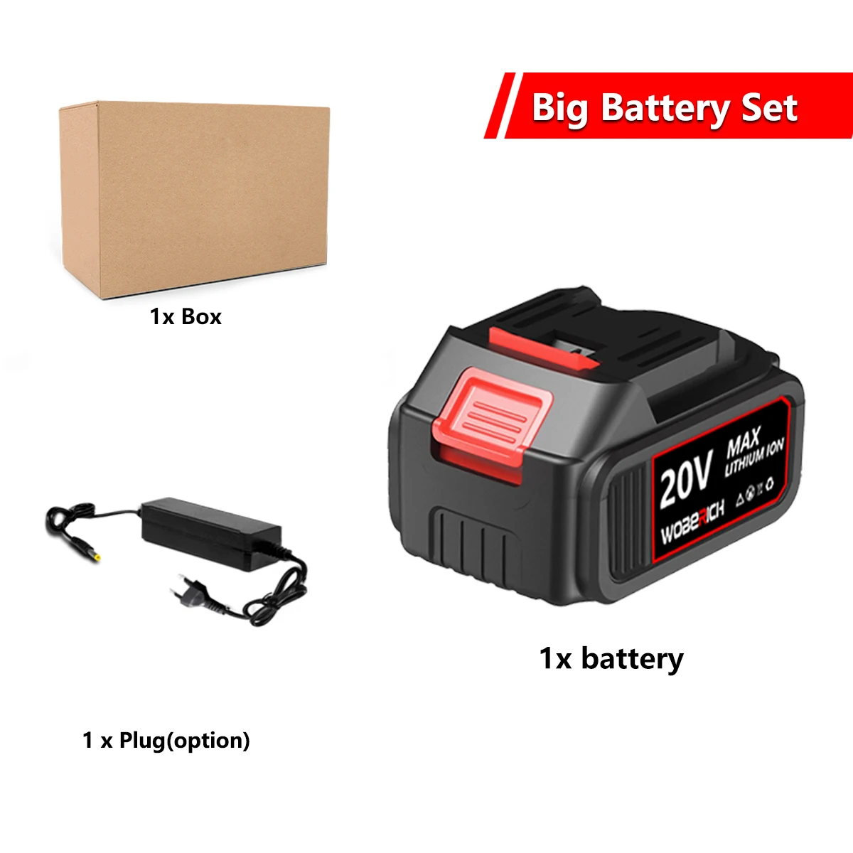 

WOBERICH Аккумулятор 20В для инструмента Makita