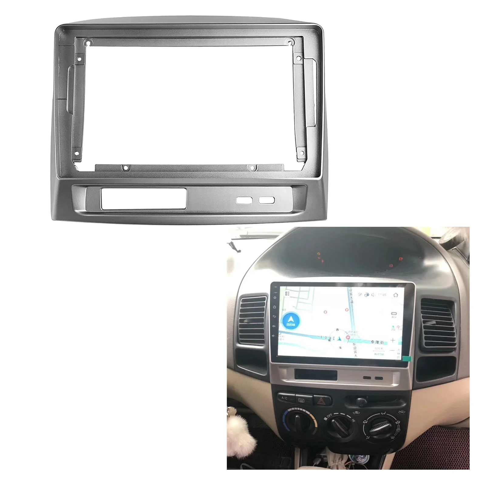 

Автомобильная радиоустановка Fascia Для TOYOTA VIOS 2004-2007 DVD стерео рамка пластина адаптер монтаж приборной панели комплект ободка
