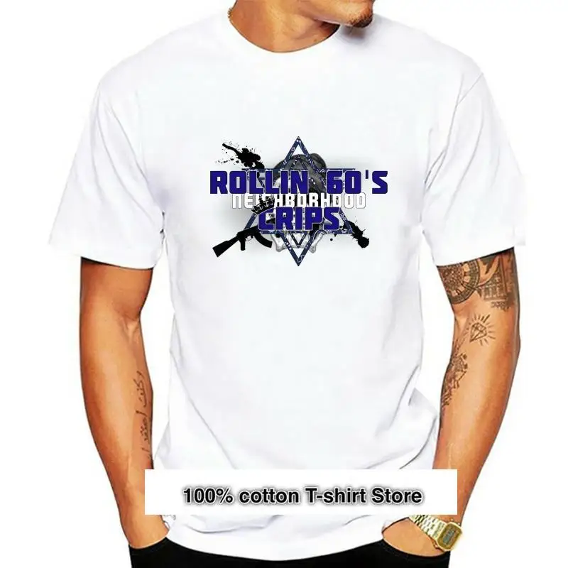 

Camiseta Rollin 60S Crips para hombre, ropa de talla grande S-2Xl, nueva