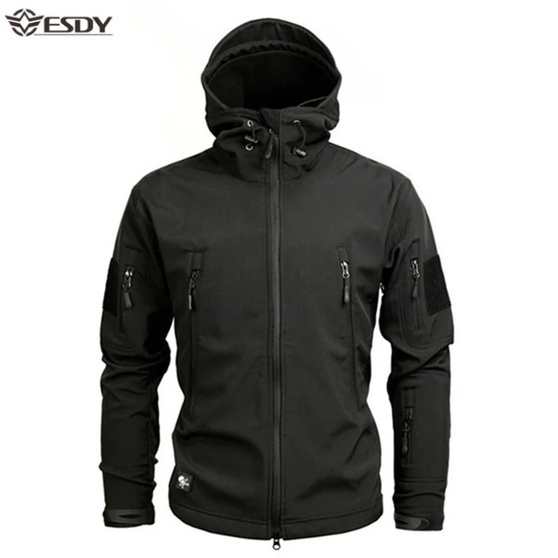 

Sark Soft Sell Military Tactical Jacket Men Waterproof Warm Windbreaker US Army Clotin Winter Bi Size Men Camouflae Jacket