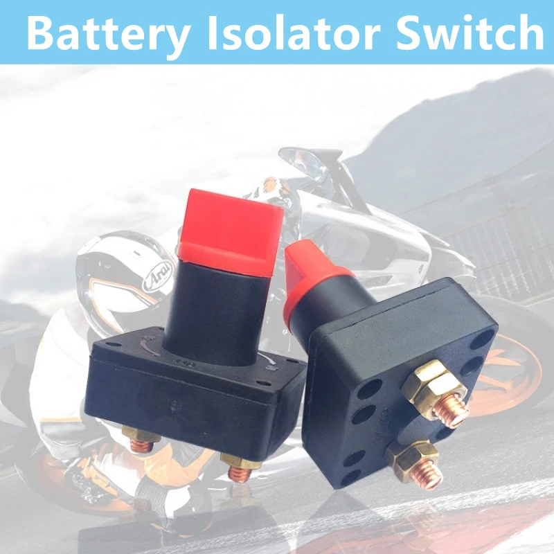 

100A Car Battery Race Rally Switch 60V DC Battery Disconnector Isolator Cut Off Switch Kit For Motorcycle Truck Car Accessories