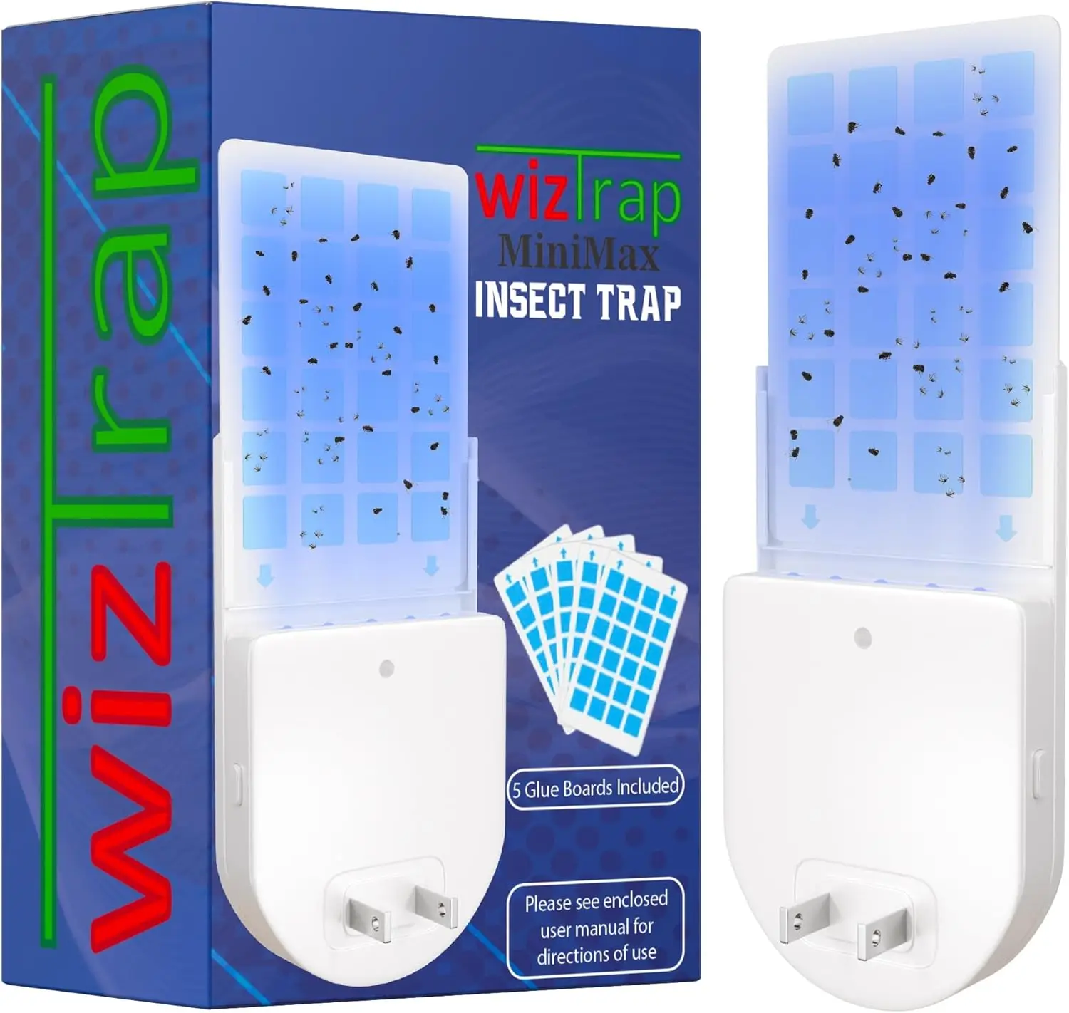 MiniMax Plug in Fruit Fly Traps для помещений! Ловушка летающих насекомых с УФ-светодиодной