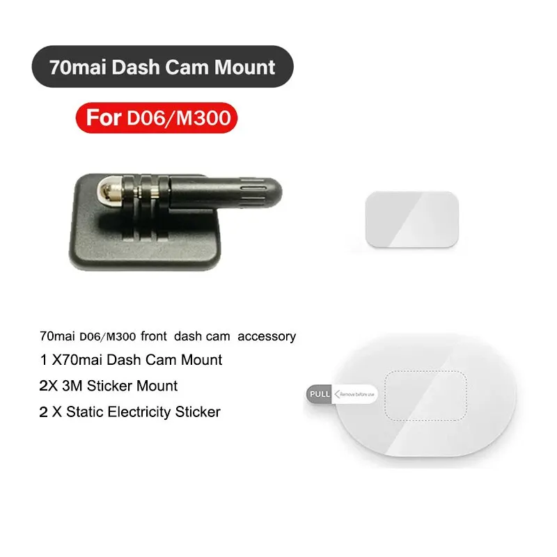 

Для 70mai Dash Cam 1S специальная электростатическая лента/клей, кронштейн для лобового стекла автомобильного видеорегистратора, установленный с электростатической пленкой/клеером