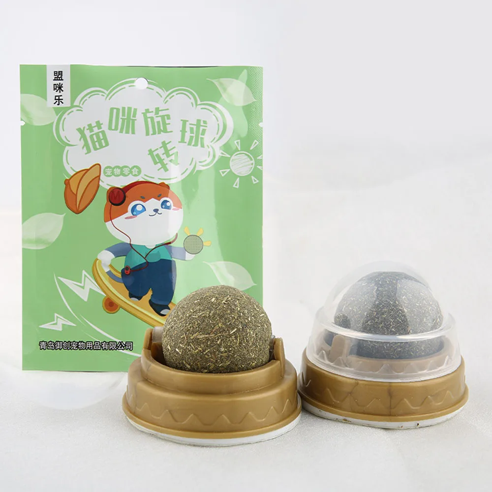 

Promote digestion natural catnip cat grass treats Catnip cat wall sticker remove hairballs healthy and natural ball toy snack