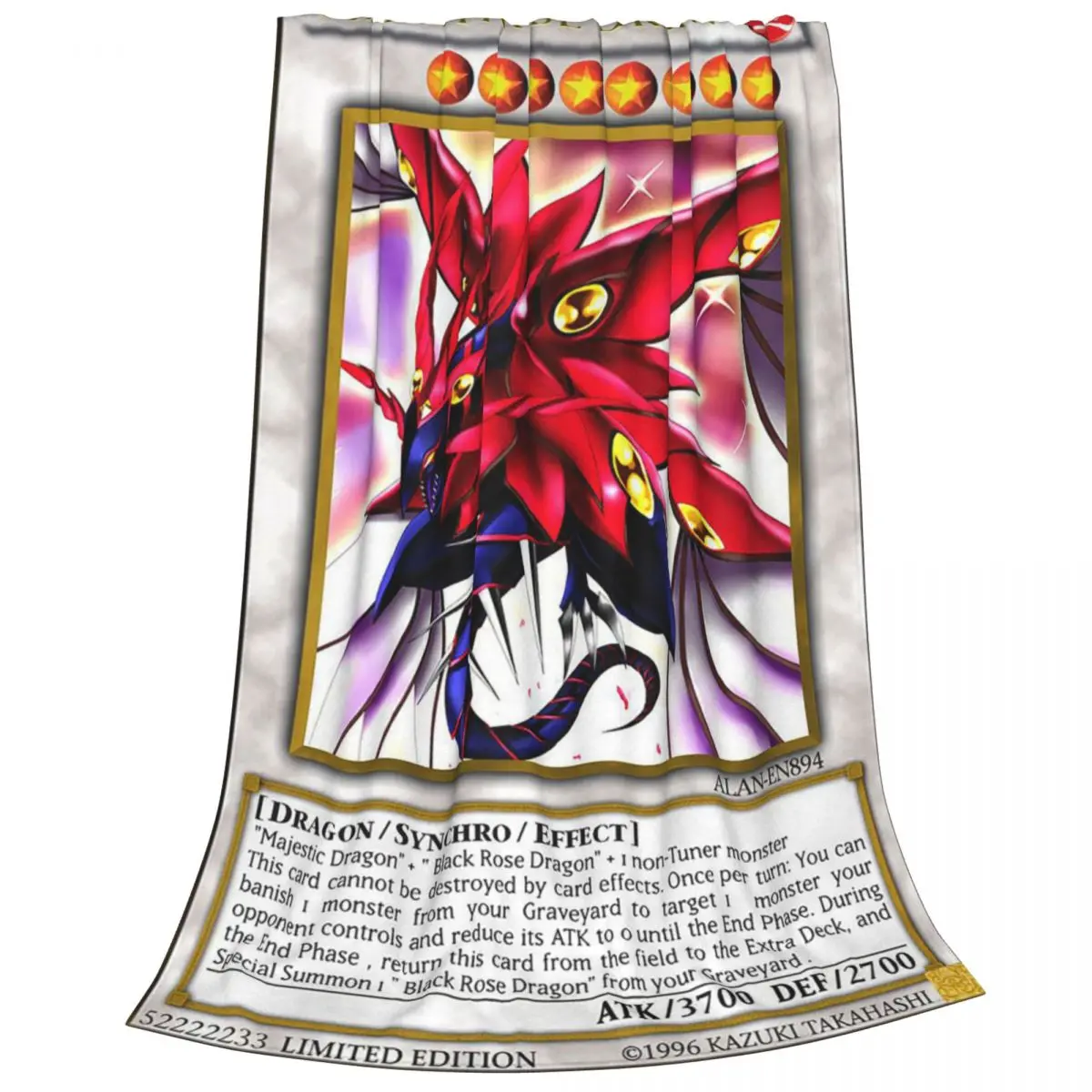 Искусственная Роза Фланелевое кондиционирование воздуха Yu-Gi-Oh аниме