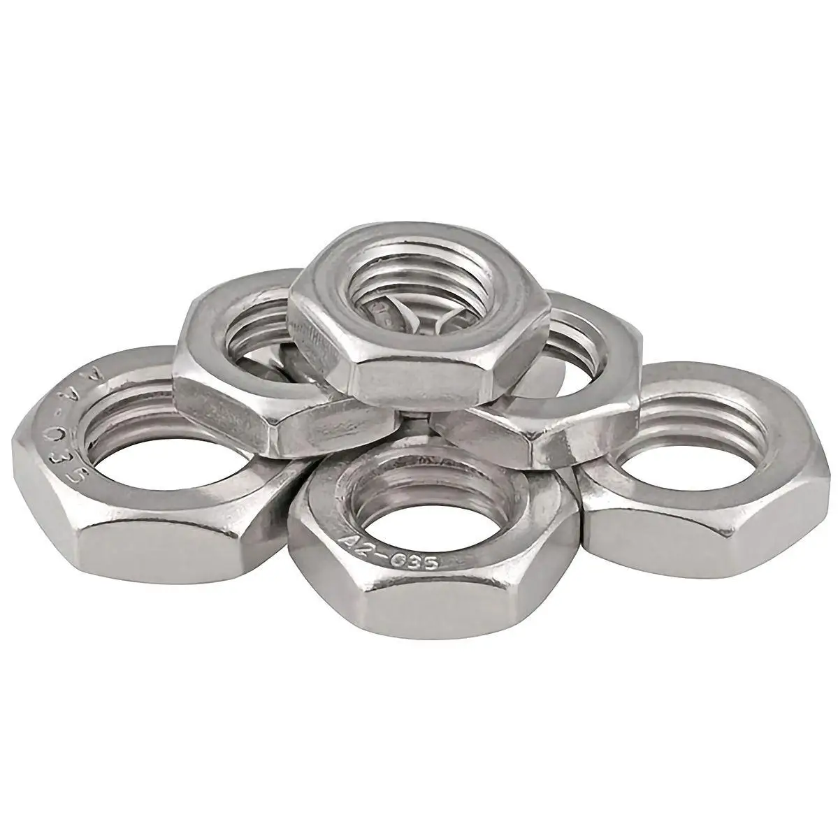 

M27 M30 M33 M36 M39 M42 M45 304 плоская Шестигранная тонкая гайка из нержавеющей стали гайка для варенья антикоррозийная