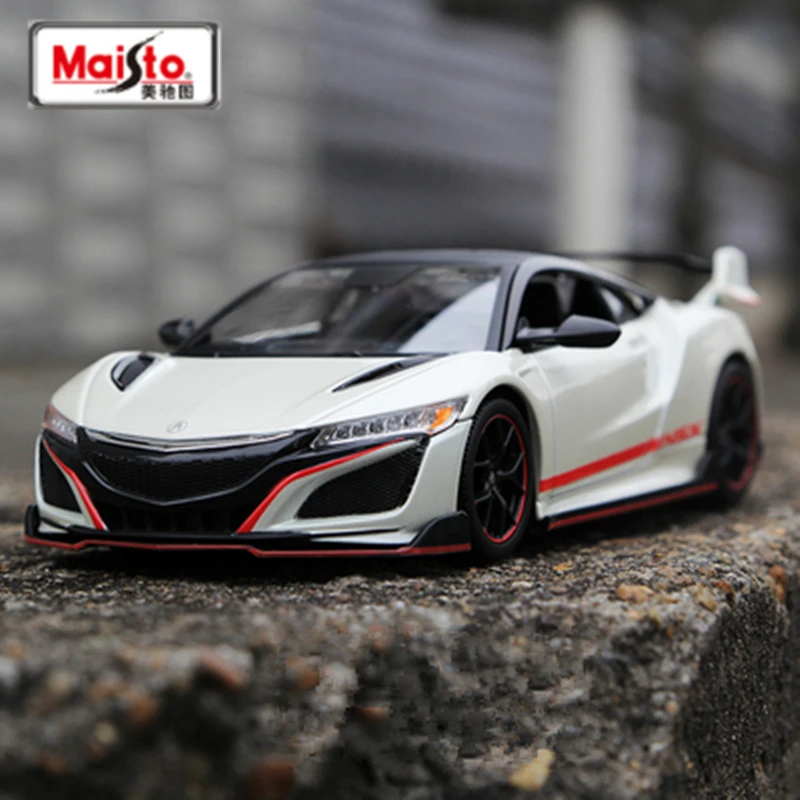 

Maisto 1:24 2018 Acura NSX Alloy Sports Car Model Diecasts Metal Racing Car Model High Simulation Collection Childrens Toy Gifts
