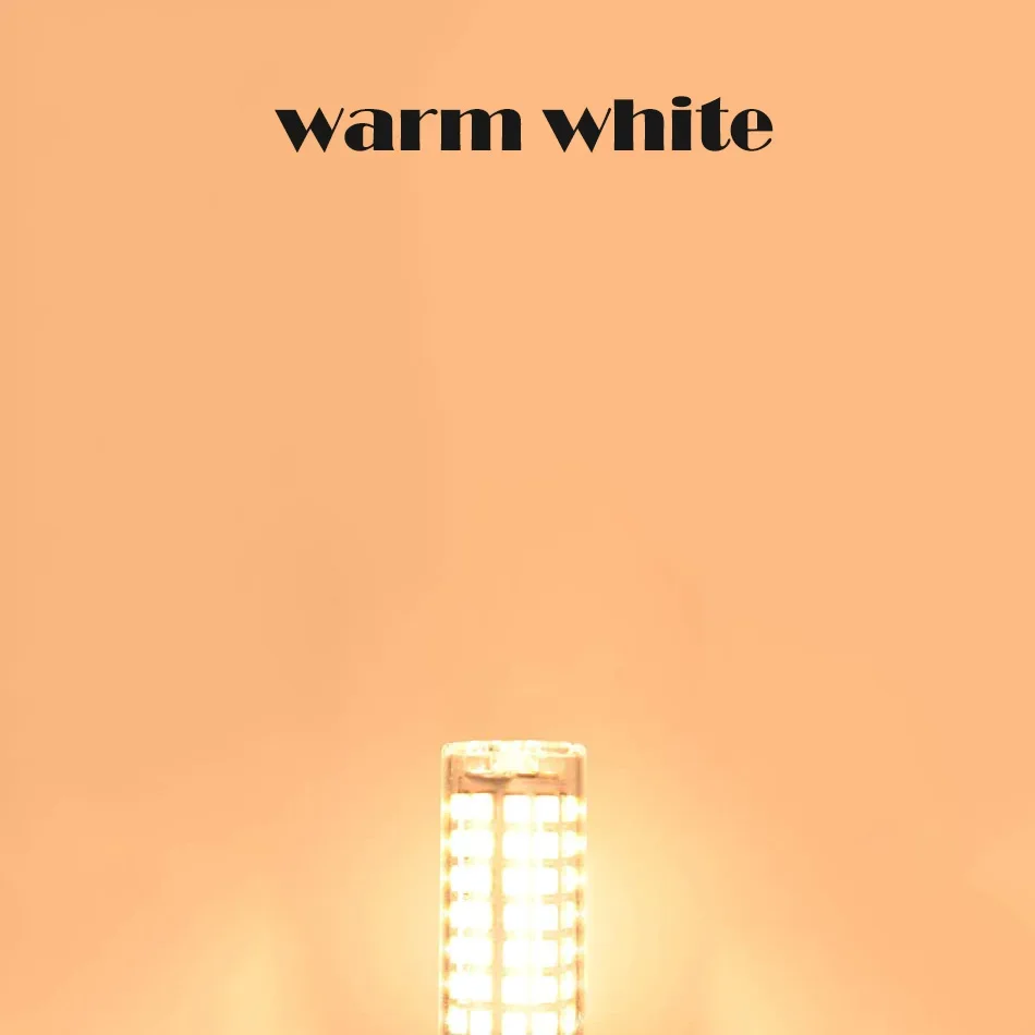 

10 Вт 1100LM G9 светодиодный AC100V-265V без мерцания 124LEDS SMD2835 керамические люстры для ПК свет белый теплый белый светодиодный светильник