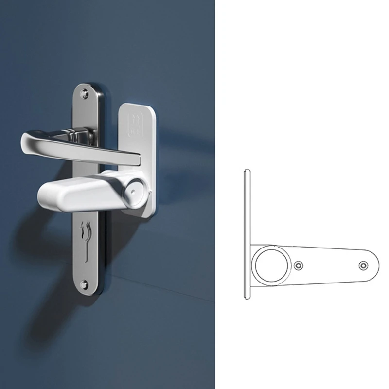 

Plastic Child Safe Security Window Lock Door Sash Lock Anti-opening Safety Door Handle Fixed Latch Hardware Locks