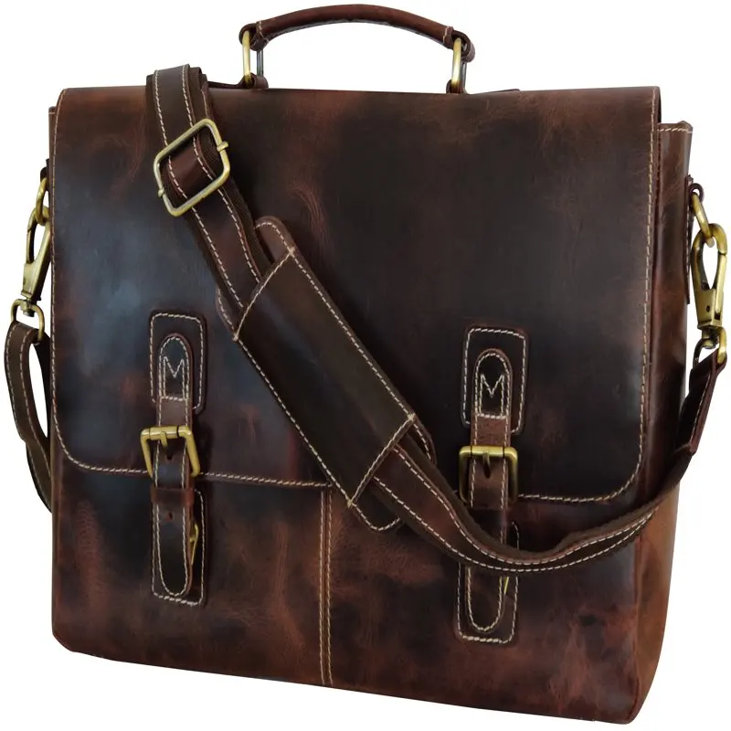 

Laptop Bag for Men, 16" Messenger Office Work Bag Shoulder Travel Business Briefcase Satchel Vintage Gift by