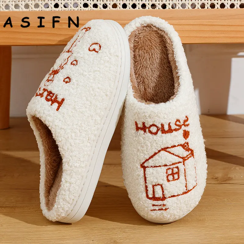 ASIFN Harry's House Style Houseshoes Cute Slippers Women Harry Styles Fluffy Cozy Girls Comfy Home Fur Cushion Slides