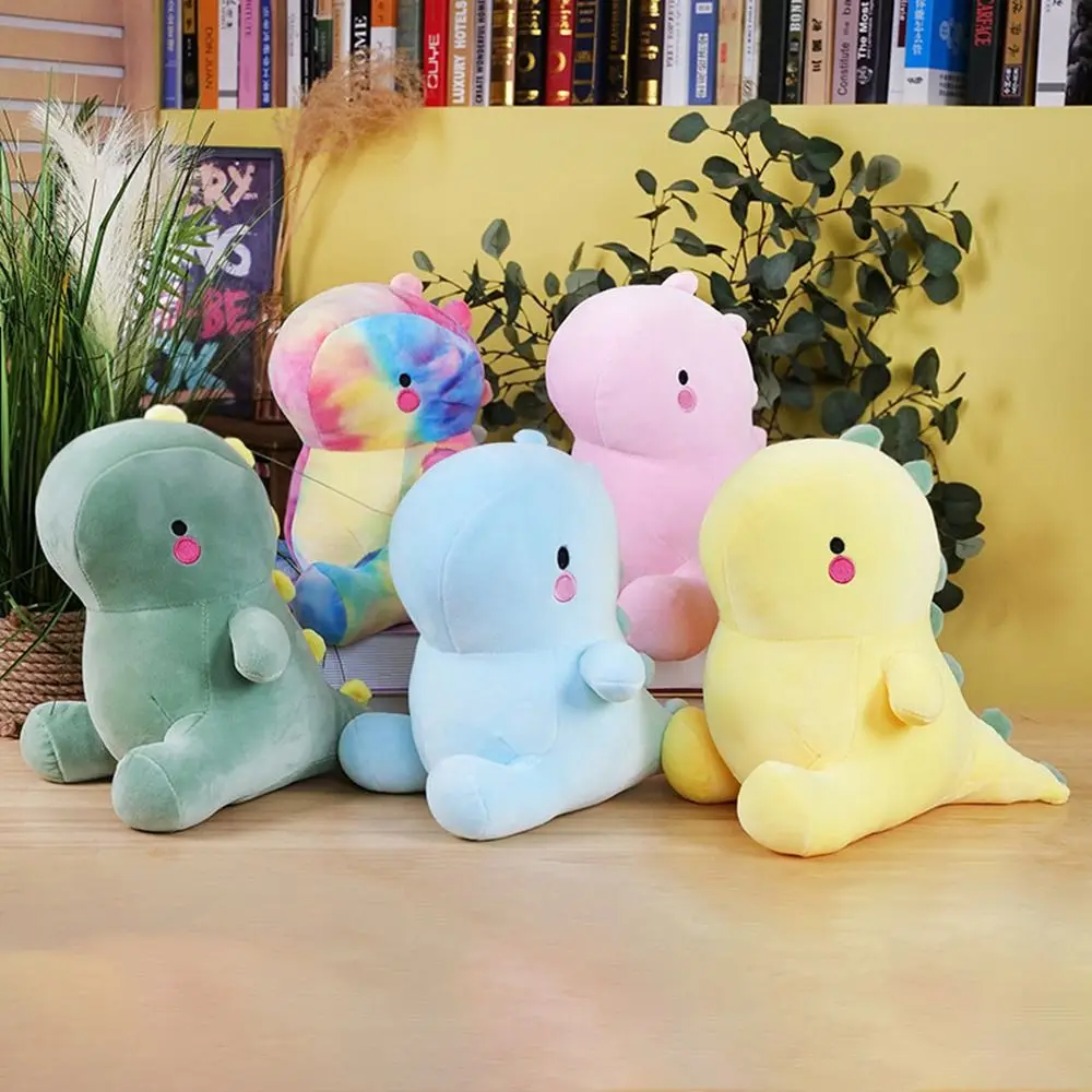 Плюшевая цветная плюшевая кукла динозавр на день рождения 25 см мягкая подушка