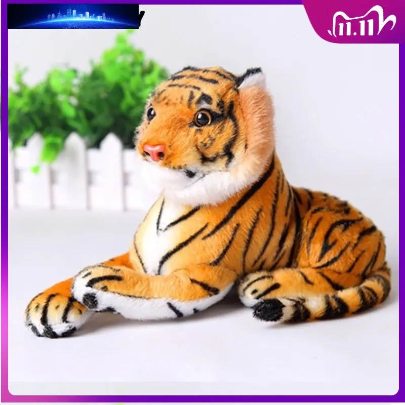 

25-70cm Real Life Tiger Plush Toy Soft Stuffed Animals Doll Baby Kids Holiday Gifts Stuffed Toys Model Gifts Toys for Children