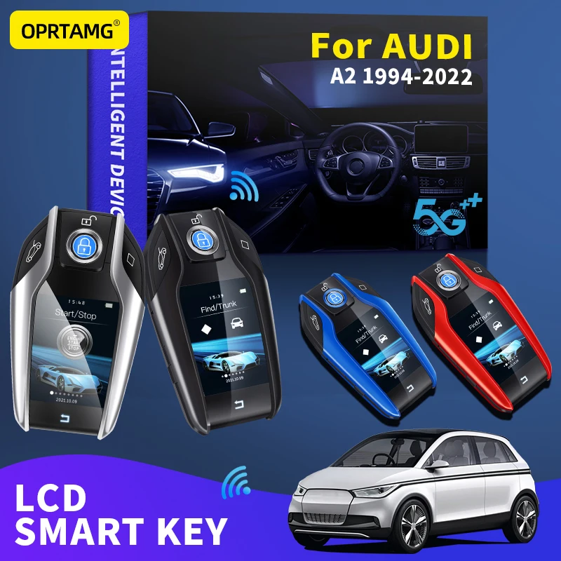 

OPRTAMG For AUDI A2 1994 1995 1996 1997 1998 1999 2000 2001 2002 2003 2004 2005-2022 Modified Car Smart LCD Key Remote smart key