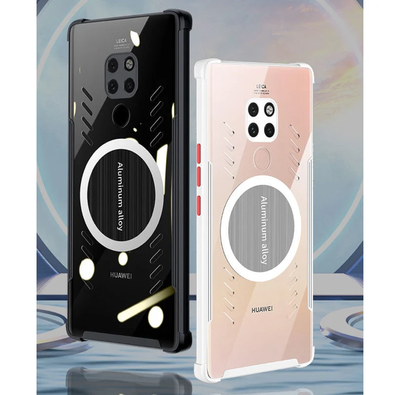 

For Huawei Mate 20 Pro Case Graphene Transparent Back Cover For Huawei Mate 20 RS 20RS 20Pro Thermal Game Magnetic Cooling Shell