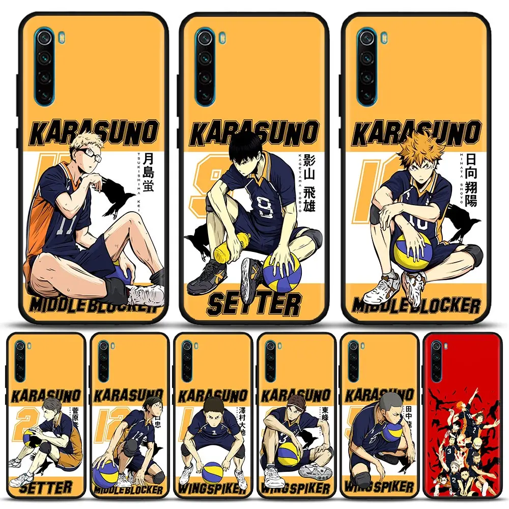 

Volleyball Haikyuu Anime Cartoon Phone Case For Redmi K50 K40 K40S Gaming 10C 10 9T 9C 9A 9 8A 8 7A 7 6A 6 Pro Plus Xiaomi Cover