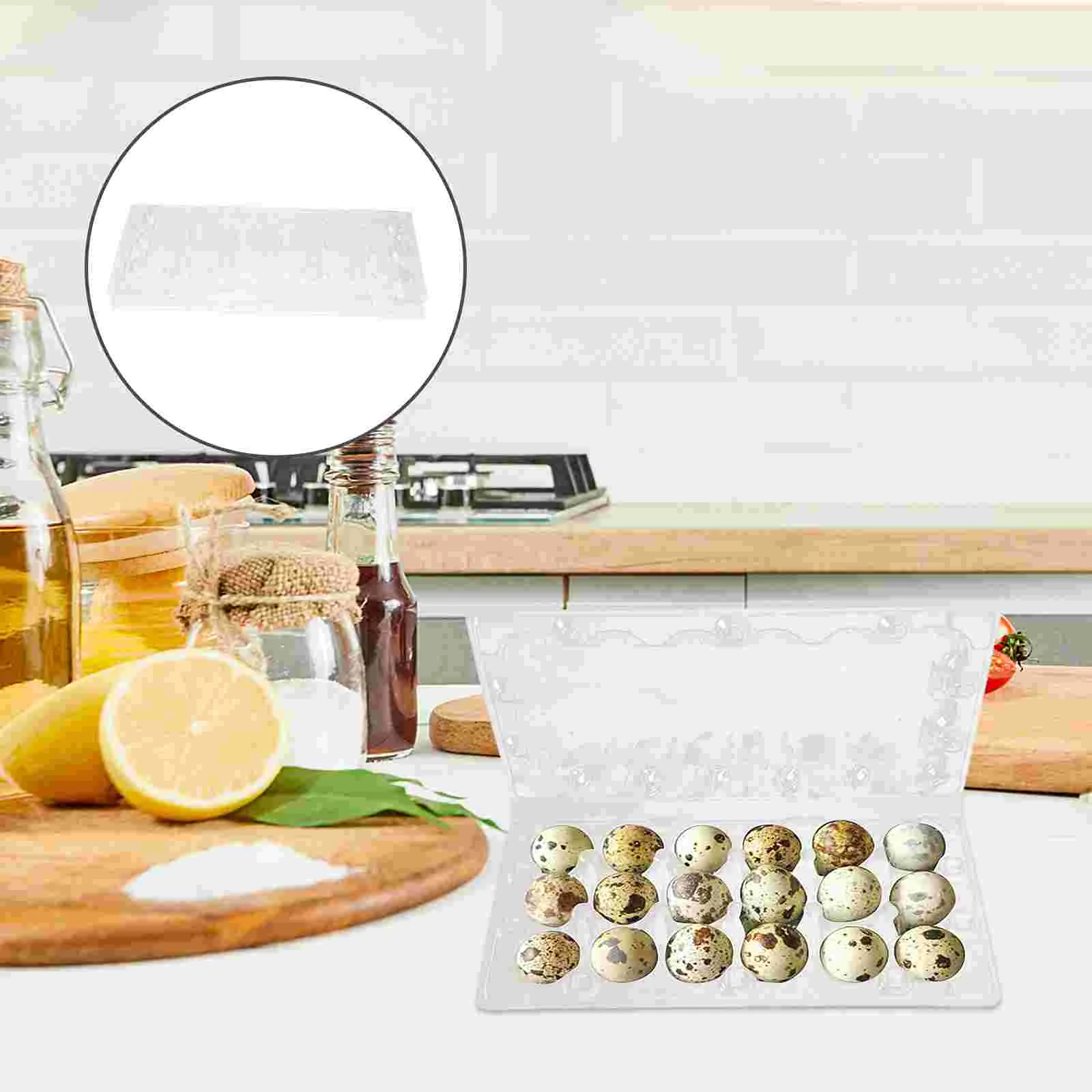 

Egg Quail Holder Cartons Carton Storage Container Tray Box Eggs Clear Carrier Dispenser Case Trays Refrigerator Organizers
