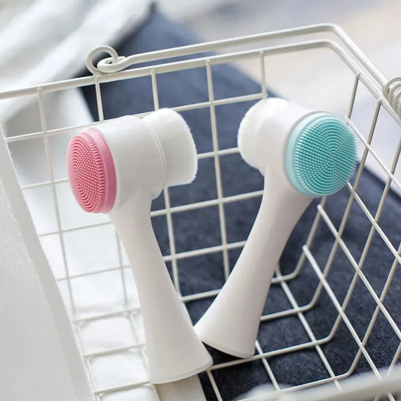 Горячее предложение 3D Очистка лица массаж двусторонний портативный удаление