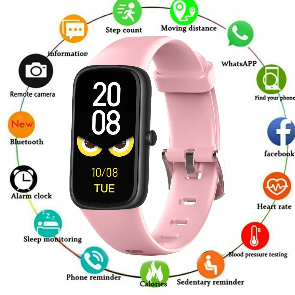 

2023 New Slim Women's Smart Bracelet Watch Continuous Oxygen in Blood, Blood Pressure, Heart Rate Monitoring Watch for Xiaomi