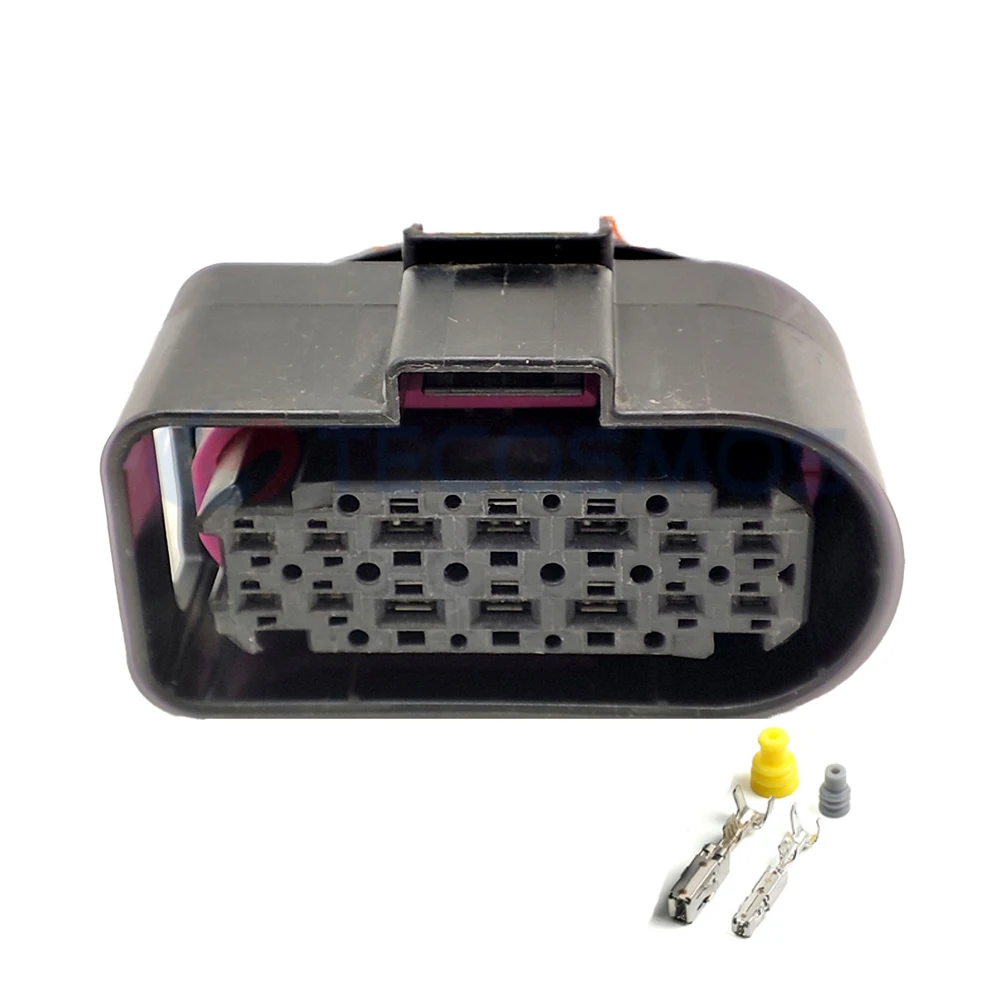 

14-контактный разъем для автомобильных фар, водонепроницаемый разъем 5Q0973737 5Q0 973 737 5Q0973837 5Q0 973 837 для VW Audi Passat Golf Beetle A3