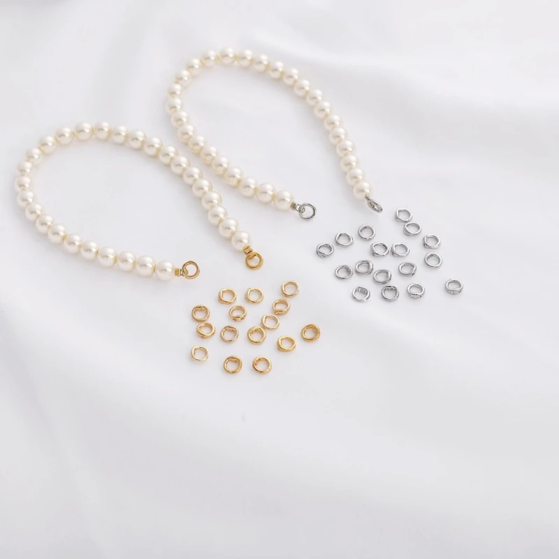 Прочные соединительные кольца с двойным отверстием ювелирные застежки для