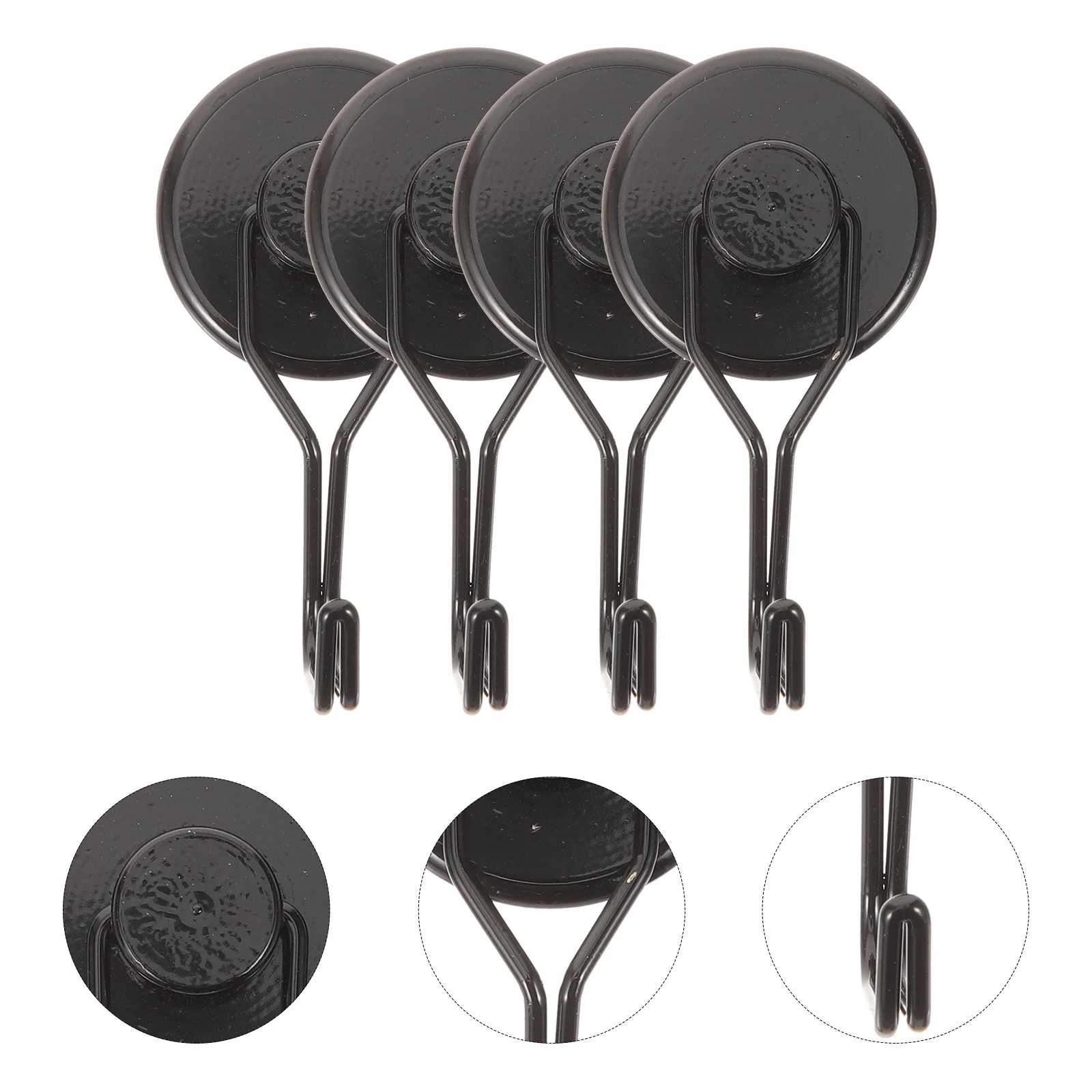 

4pcs Magnetic Hooks Fridge Magnetic Hangers Swivel Heavy Duty Hooks for Home Kitchen
