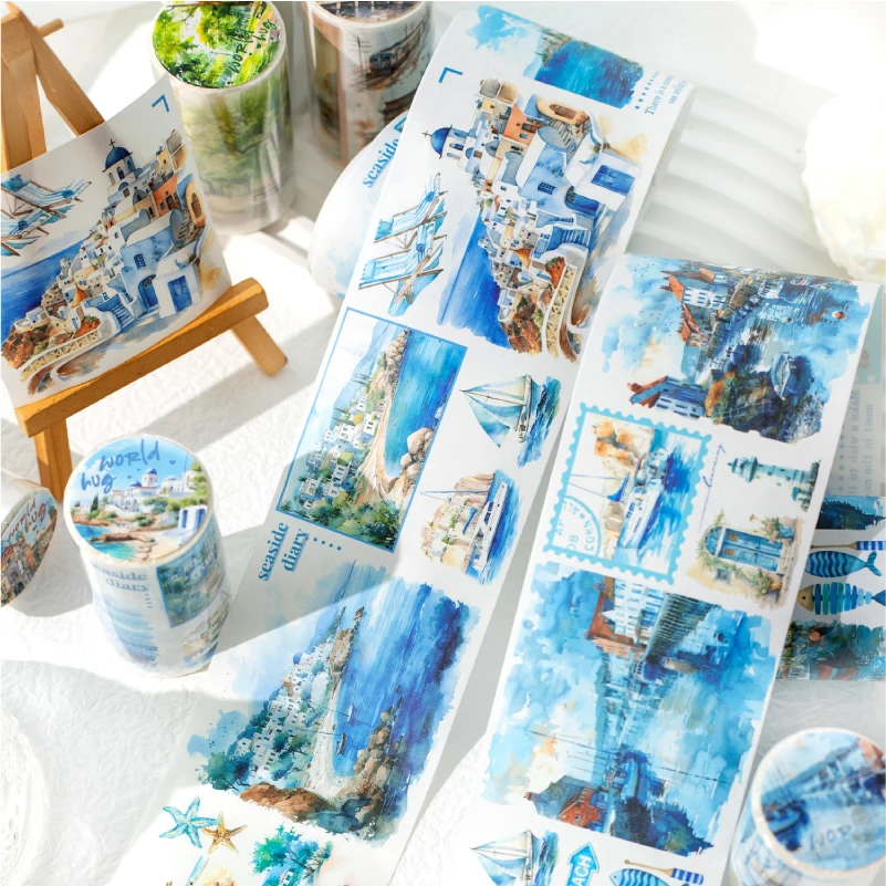 Серия декоративных наклеек Embracing World в 6 стилях 70 мм x 200 см для скрапбукинга