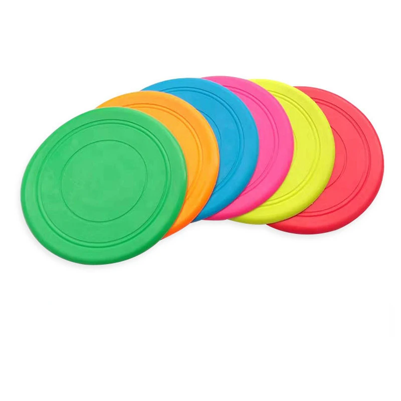 

DHK 10pcs/lot Pet Frisbeed Silicone Dog Supplies Soft Toys Pet Flying Disk B2191