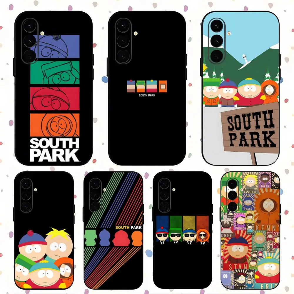 Фото Крутой чехол для телефона с рисунком South Park для Samsung Galaxy S26 S25 S24 S23 S22 S21 Plus Ultra Note20, мягкий черный №1
