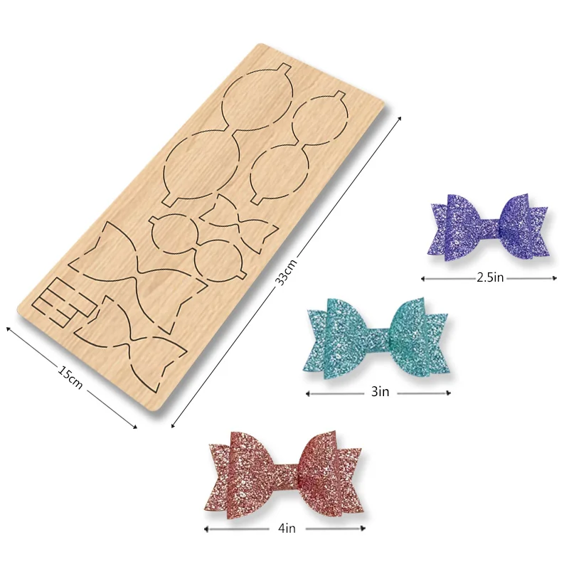 

Полная серия, зажим для волос My215 с двойным бантом, Деревянные Пресс-формы, подходят для большинства режущих машин