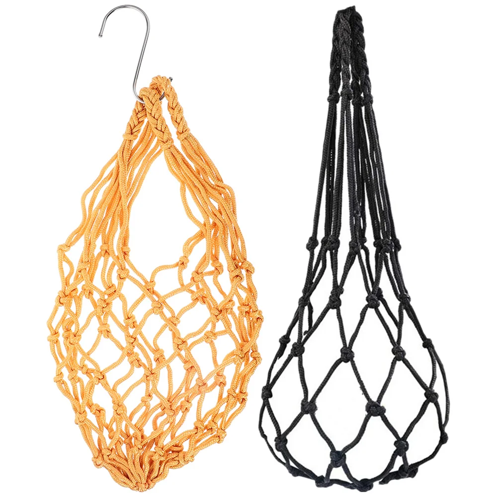 

2 Pcs Chicken Hanging Feeder For Hens Feeding Net Bag Fruit Holder Poultry Foraging Toys Grocery